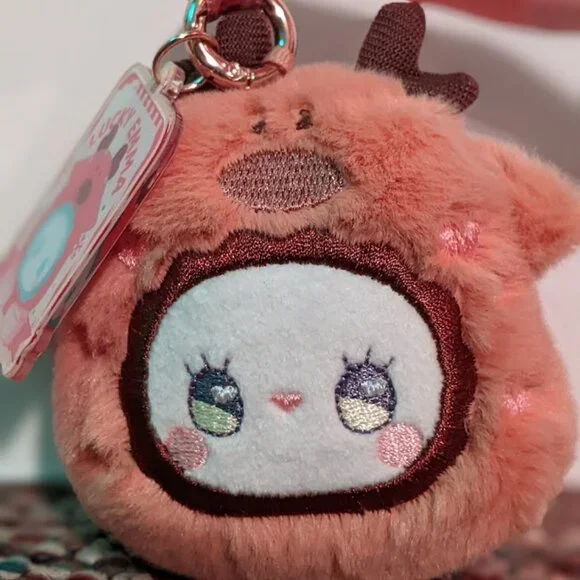 Lucky Emma Rua Rua Zoo scented Plushes keychain "Forest Deer" Scent: Cookie - Picture 3 of 5